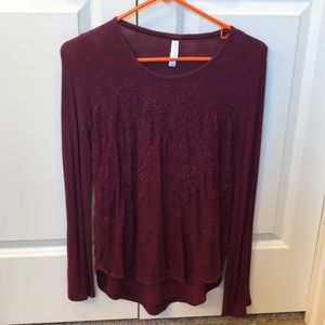 Lace Long Sleeve Blouse